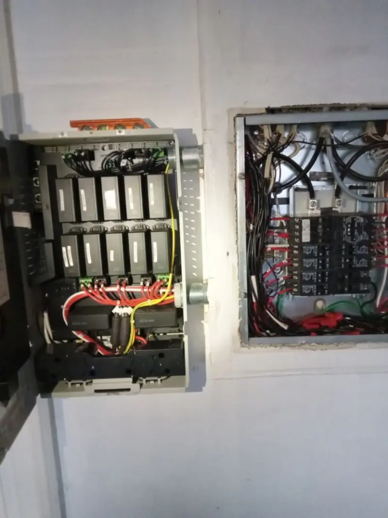 Electrical panel upgrade completed for Security Camera Wiring in Merced